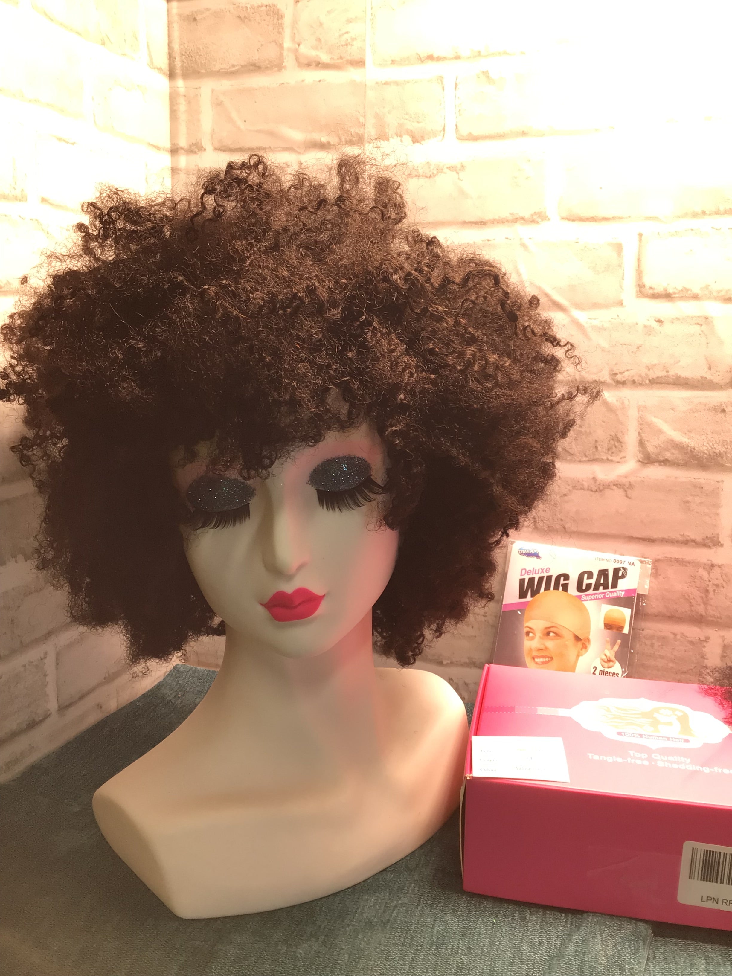 Sunny Clip In Hair Extensions 14' & A 14" Afro style wig. **New % Human Hair ** (7896517312750)